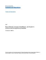 Racial mistrust, collective self-esteem, and academic achievement among minority students